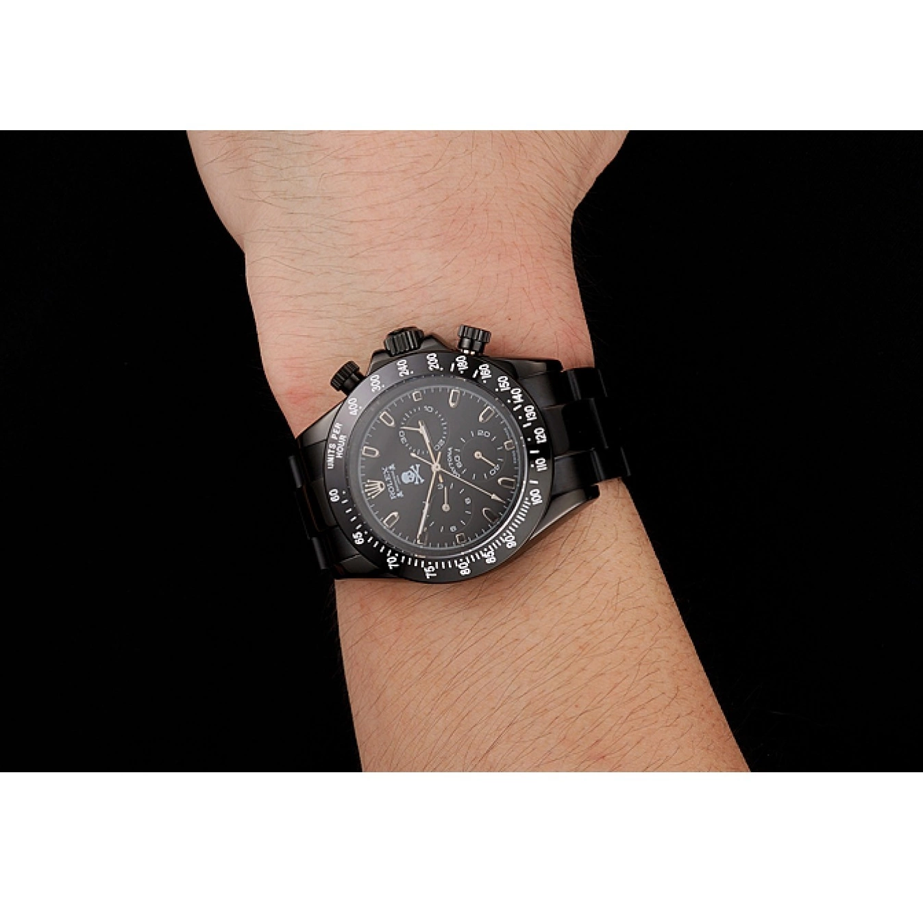 Aaa replica watch Mastermind Japan Black Rolex Daytona 1454023 0530